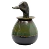 Canopo Anatra Black & Green Vase #2