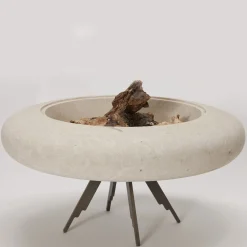 Capasa Iron & Stone Brazier by Silvio De Ponte