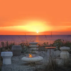 Capasa Iron & Stone Brazier by Silvio De Ponte