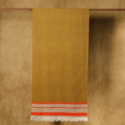 Capitano Fringed Polychrome Wool & Linen Blanket