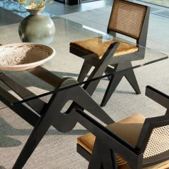 Capitol Complex Office Chair, Hommage à Pierre Jeanneret – Vienna Straw Seat