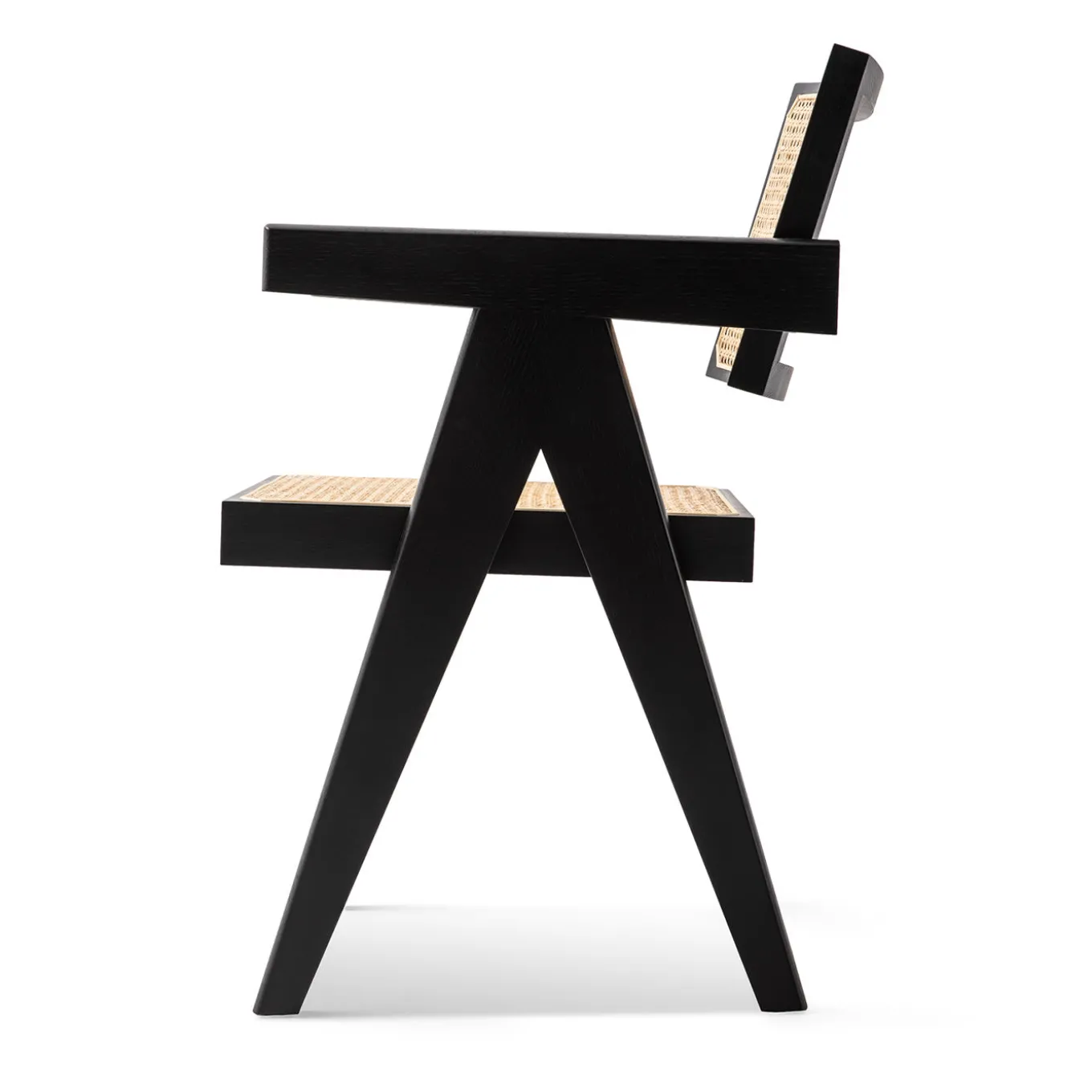 Capitol Complex Office Chair, Hommage à Pierre Jeanneret – Vienna Straw Seat