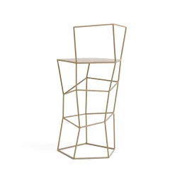 Cappuccino Stool with Backrest