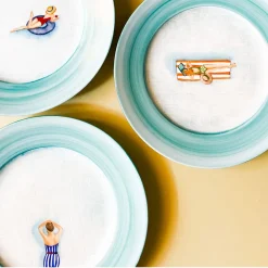 Capri Bianca Polychrome Plate