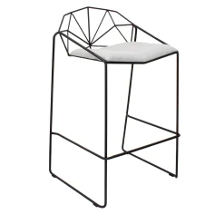 Capri Black and Gray Stool