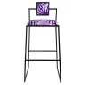 Capri Fuochi Viola Iron Bar Stool