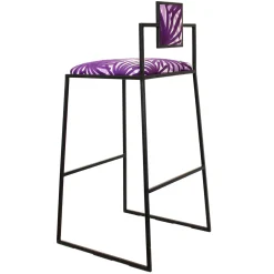 Capri Fuochi Viola Iron Bar Stool