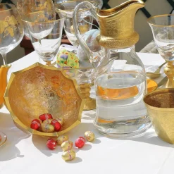 Capriccio 24K Gold & Crystal Bowl