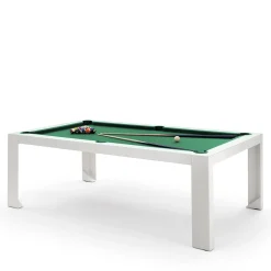 Carambola Cubista 7' White Pool Table by Basaglia + Rota Nodari