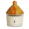 Caramel & Orange Scented Candel with Ceramic Lid