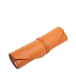 Caramel Leather Travel Backgammon Set