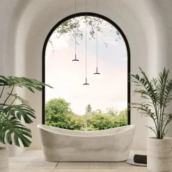 Caresi Travertine Stone Bathtub