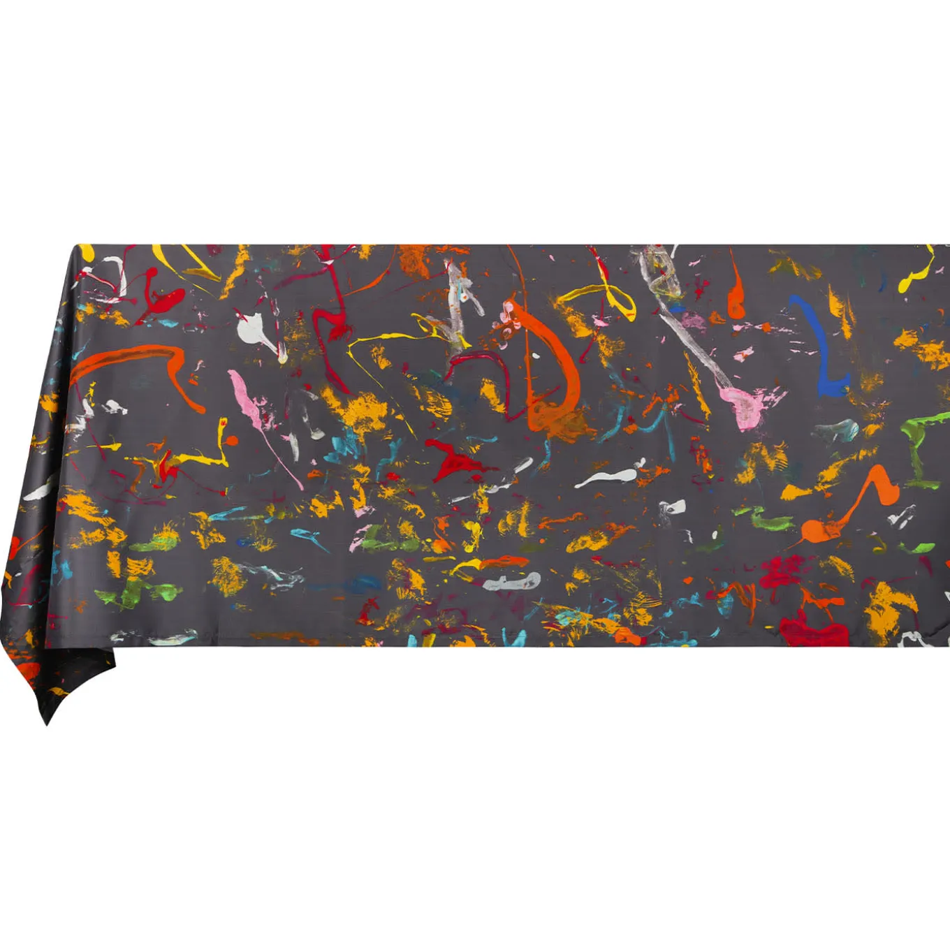 Carnival print taffeta tablecloth