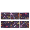 Carnival Set of 6 print glossy wood fiber tablemats