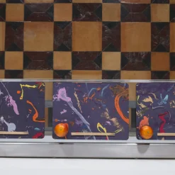 Carnival Set of 6 print glossy wood fiber tablemats