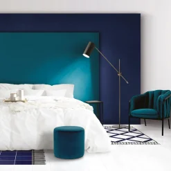 Carpet Blue Fishnet Ceramic Composition by Giuliano Andrea dell’Uva 200 x 100