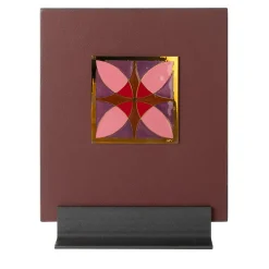 Carré Cloisonné On Leather Decorative Art Piece #20