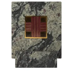 Carré Cloisonné On Marble Decorative Art Piece #9