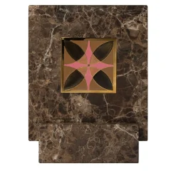 Carré Cloisonné On Marble Decorative Art Piece #15