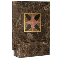 Carré Cloisonné On Marble Decorative Art Piece #15