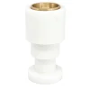 Carrara Marble and Brass Candleholder by Jacopo Simonetti