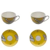 Carte Da Zogo Set of 2 Espresso Cups with Saucers