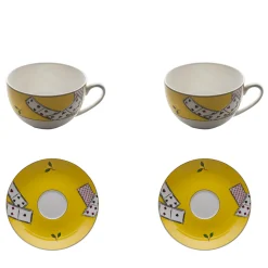 Carte Da Zogo Set of 2 Espresso Cups with Saucers