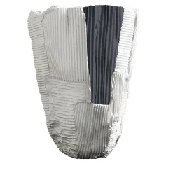 Cartoccio tall White Bowl with Black Insert