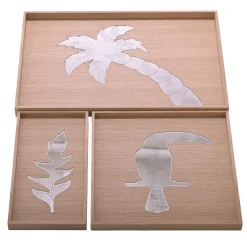 Casarialto Atelier TROPICAL REFLECTIONS SET OF 3 TRAYS by Giovanni Simionato