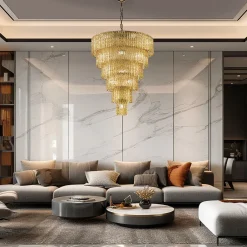 Cascade Amber 19-Light Chandelier