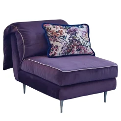 Casquet Mini in Deep Purple Velvet Daybed