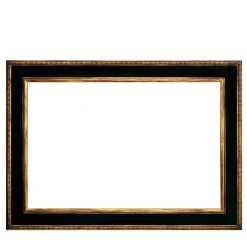Cassetta Gold Leaf Gilded Ebony Lacquered Wooden Frame