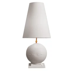 Cassola white sand ceramic table lamp