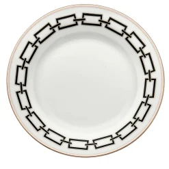 Catene Nero Set of 6 Dinner Plates by Gio Ponti