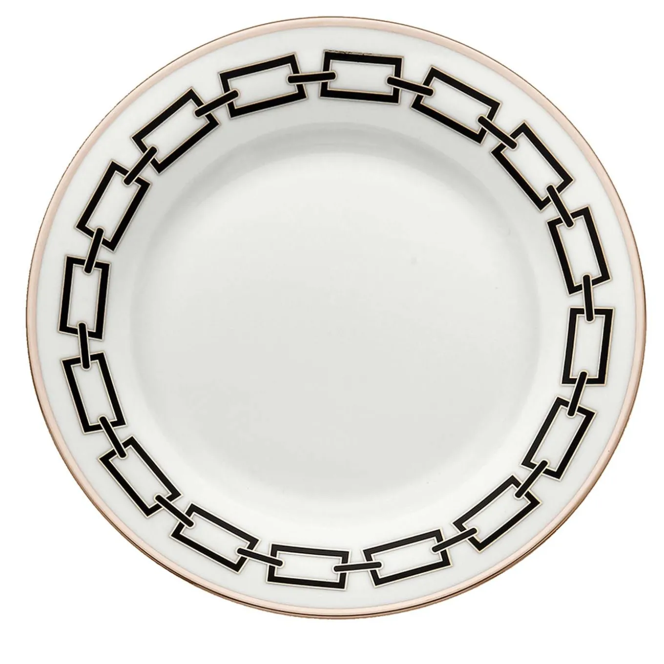 Catene Nero Set of 6 Dinner Plates by Gio Ponti
