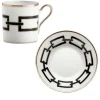 Catene Nero Set of 2 Espresso Cups and Saucers by Gio Ponti