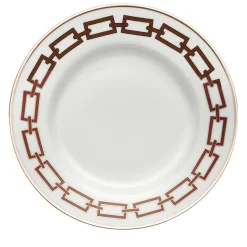 Catene Scarlatto Set of 6 Dessert Plates by Gio Ponti