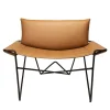 Caterina Brown Leather Lounge Chair