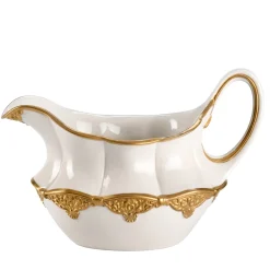 Caterina White & Gold Gravy Boat