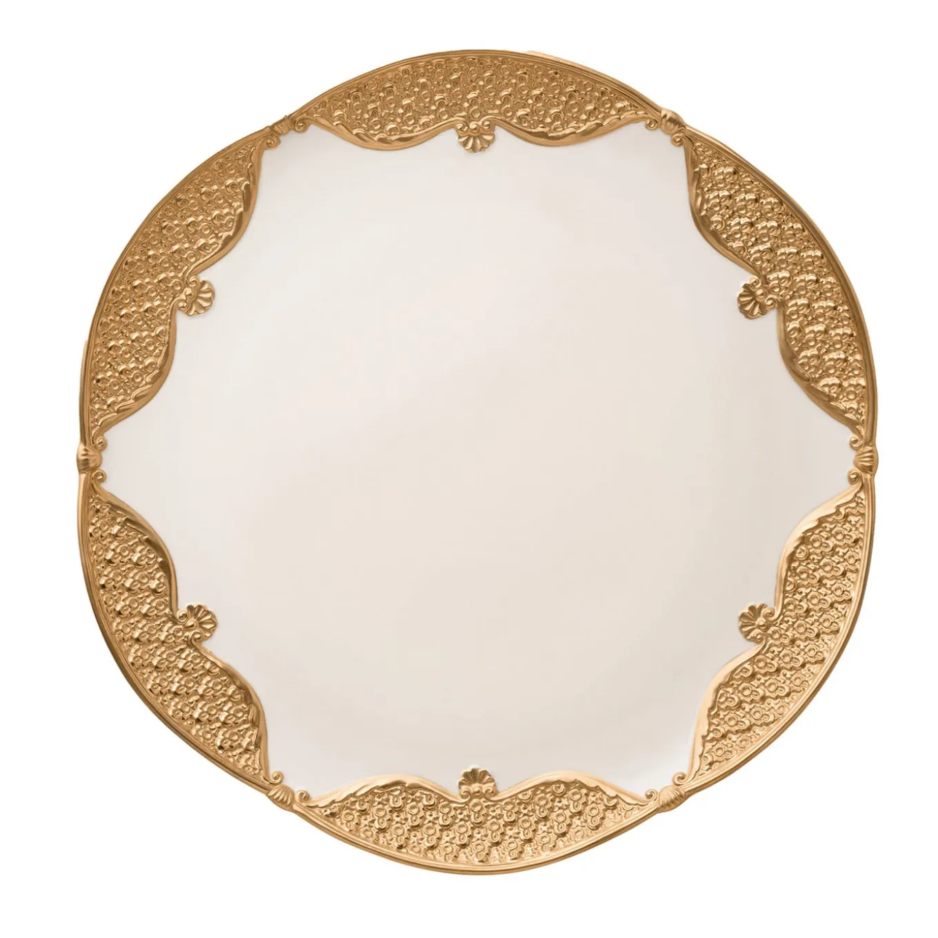 Caterina White & Gold Serving Plate