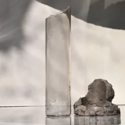 Catharsis Black Glass & Stone Vase #1