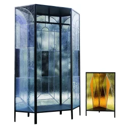 Cathedral Blue Cabinet