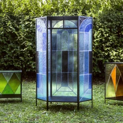 Cathedral Blue Cabinet