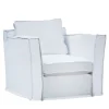 Cayo Largo White fabric with Cushions Outdoor Armchair