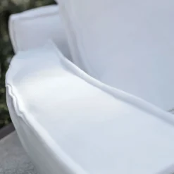 Cayo Largo White fabric with Cushions Outdoor Armchair
