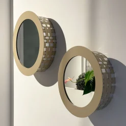 Celato 40 Round Golden Mirror