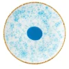 Celestial Set of 2 Blue Dessert Plates with Crackled Rim