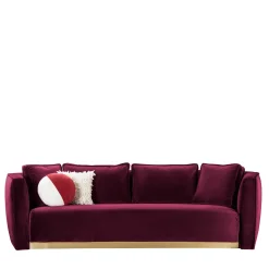 Cementina Red Sofa