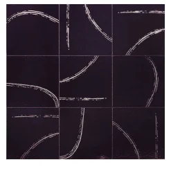 Cenni Set of 25 Purple Tiles by Margherita Rui