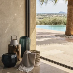 Ceramic Teapot with Wooden Lid